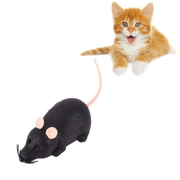 

plastic cat simulated mice toys black grey optional pull back automatic go forward mouse toy elegant temperament charming