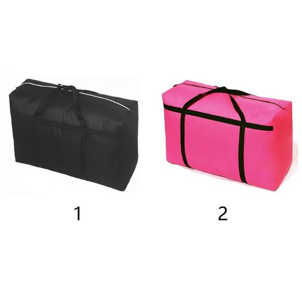 

zipper storage luggage bag waterproof oxford fabric thicken move dampproof quilt package duffel bags