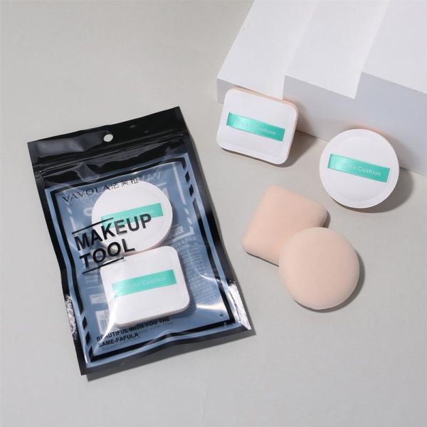 

round cream makeup applicator 2 pcs/bag sponge tools small soft elastic foundation powder puff cosmetic tslm1 sponges, applicat