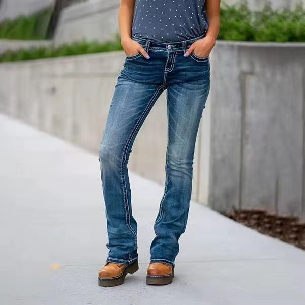 

women's jeans selling jeans slim fit trousers, Blue
