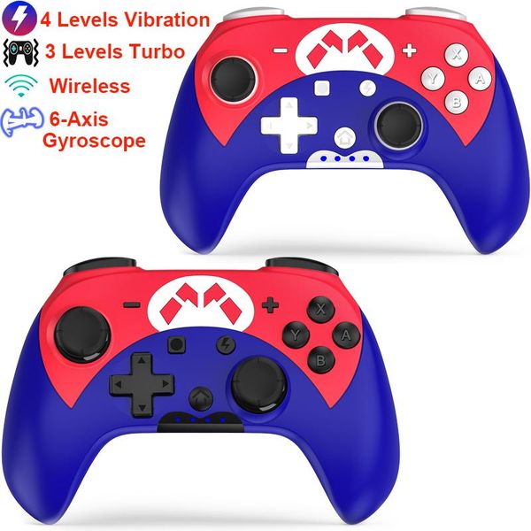 

game controllers & joysticks wireless switch controller with turbo,vibration,6-axis motion control,one-key wakeup/mapping for switc