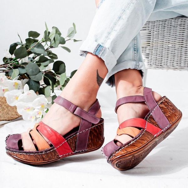 

dress shoes 2021 fashion women sandal wedges casual woman no peep toe white platform sandals summer, Black