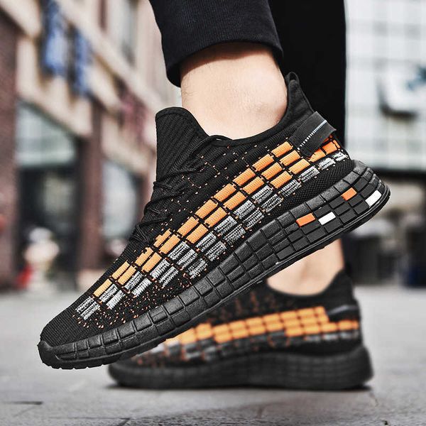 

men's shoes with woven mesh surface and air permeabilitytraining sneakers
