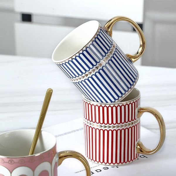 

mugs creative european style british ceramic couple mug water cup nordic afternoon tea bone china coffee