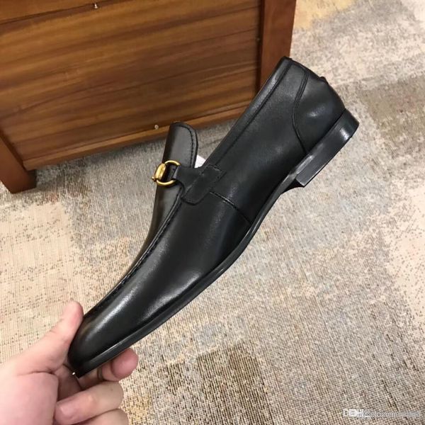 

a1 luxury men genuine leather loafers retro tassel shoes elegant dress shoe simple slip on man casual comfort flat footwear 33, Black