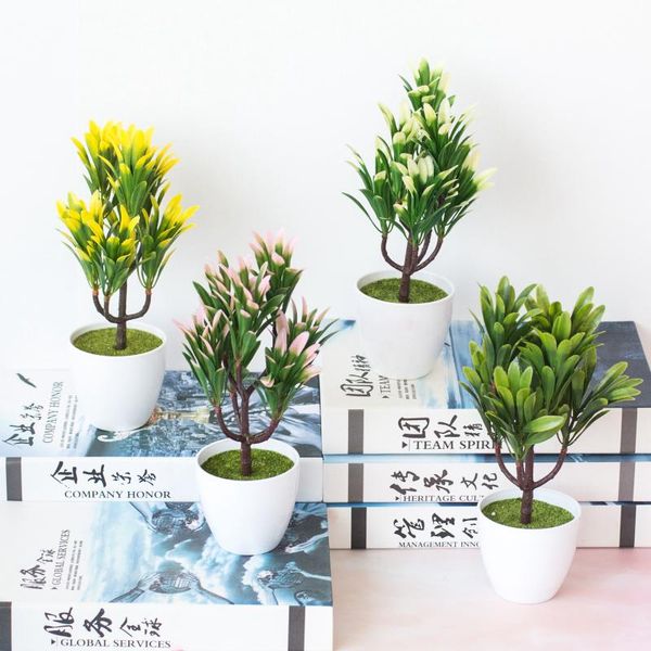 

decorative flowers & wreaths 13x26cm artificial small tree potted bonsai home bedroom living room desktable decor fake plants christmas