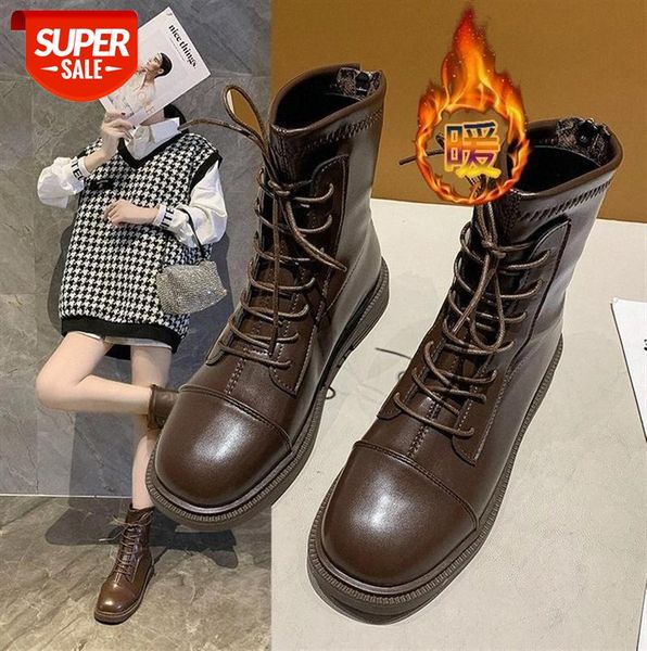 

martin boots female british style short warm ins net red thin show feet small #ir4x