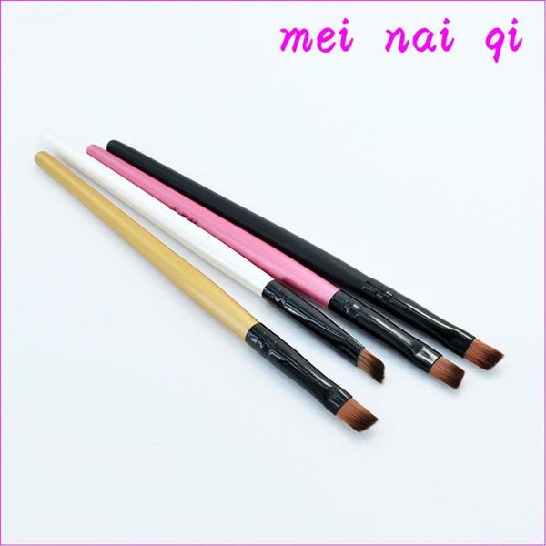 

makeup brushes professional small angled eyeshadow brush man-made fiber brow contour fine eyeliner cosmetic tool