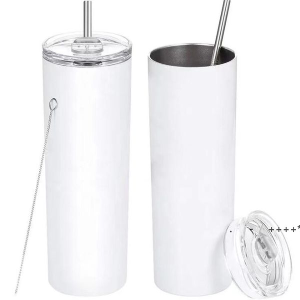 

sublimation diy cups 20oz black white tumblers with lid straw stainless steel drinking cup vacuum insulated mug sea ship rrb11099