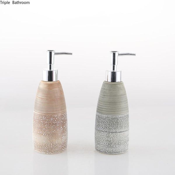 

liquid soap dispenser 1 pc 350ml shampoo ceramics nordic style bathroom bottles wristband hand storage accessories supplies