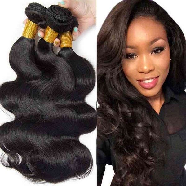 

human body wave brazilian hair 2021, Black