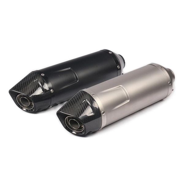 

motorcycle exhaust system 440mm pipe escape muffler tips db killer carbon fiber end slip on universal dirt bike