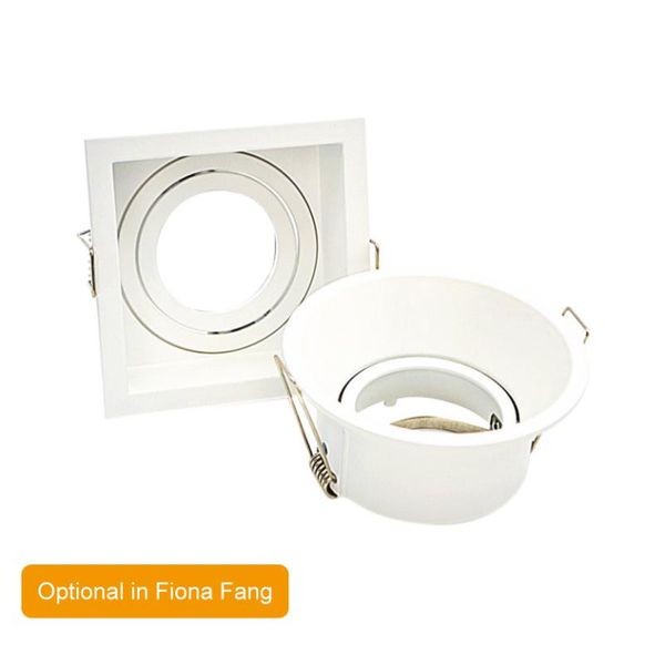

lamp covers & shades round/square recessed luminaire from, white, adjustable, for ceiling, ceiling fixtures