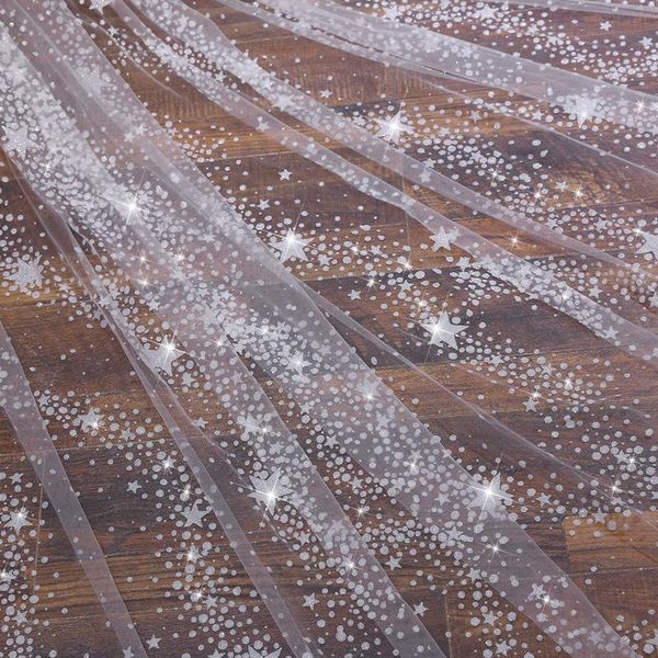 

bridal veils luxury shining sequins 3 meters shallow ivory tulle wedding veil with comb bride accessories, Black