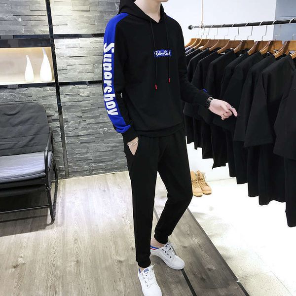 

tracksuits two pieces men's sweater in autumn of, Gray