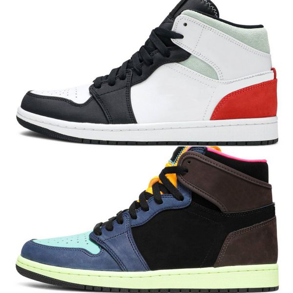 

new jumpman 1 1s men women basketball shoes bloodline shadow fearless chicago tubro green mens trainers sport sneakersqytw