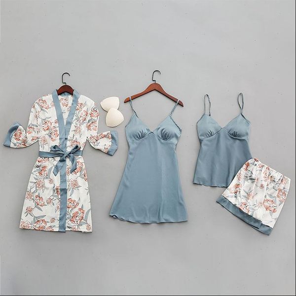 

silk pajamas satin women sleepwear sets long sleeves pyjamas home pijama mujer, Black;red