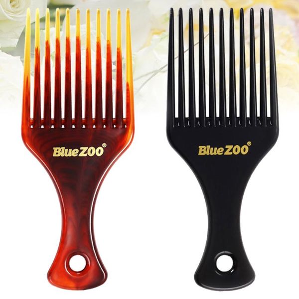 

pcs large hair combs wide tooth comb detangling hairstyling molding oil head (amber, black color) brushes, Silver