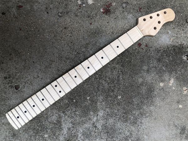 

new electric guitar neck 22frets maple fingerboard dot inlay matt diy part