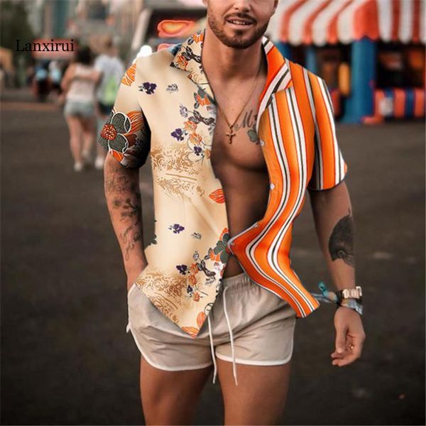 

summer men's shirts ethnic style vintage printing short sleeve loose korean clothes casual dress men camisa masculina, White;black