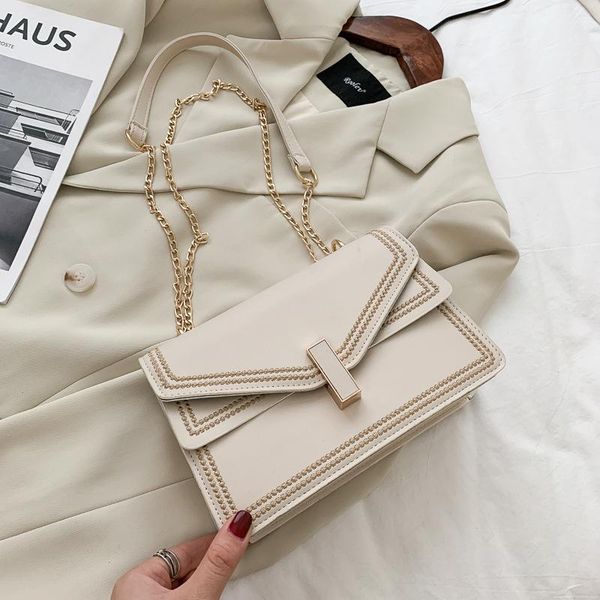 

evening bags casual all-match small bag female 2021 trendy fashion western-style one-shoulder messenger square