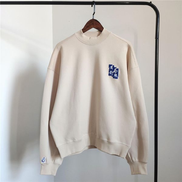 

men's hoodies & sweatshirts 2021ss adhere to mistake 6th anniversary... embroidered male hoodie harajuku tear crewneck harajuku., Black