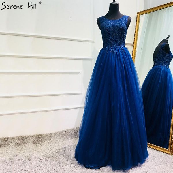 

party dresses blue lace crystal beach evening gowns 2021 sleeveless fashion long formal dress real po la6625, White;black