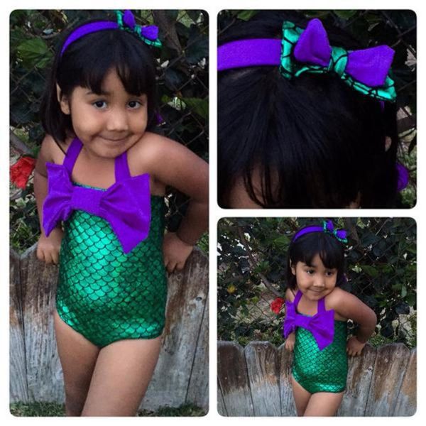 

children's clothes children's mermaid swimsuit bikini one piece, Blue