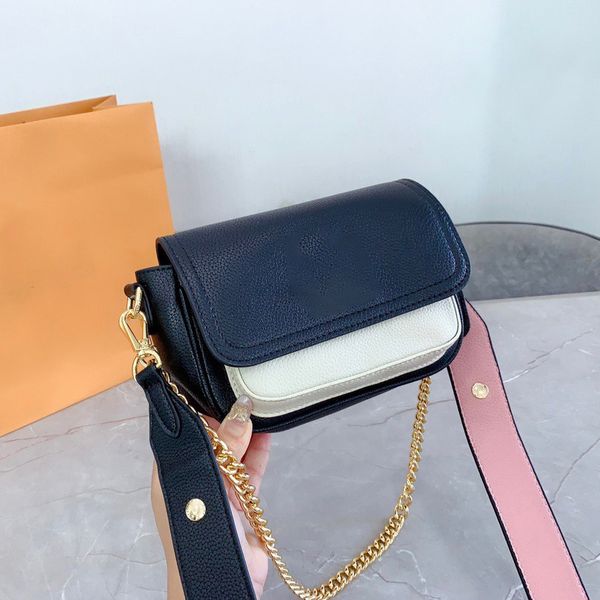 

design s women's new korean chain summer fresh solid color single shoulder messenger lock small square bag