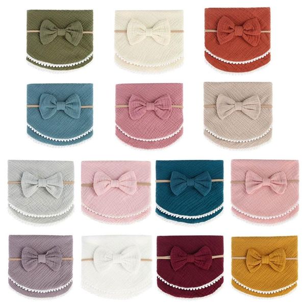 

bibs & burp cloths baby headbands gauze bib hair band for drooling and teething infant attractive 2021 trend