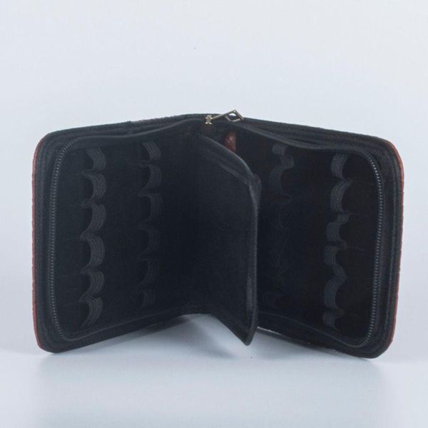 

pencil bags woven pattern fountain case 12 slots pen bag writing holder accessories