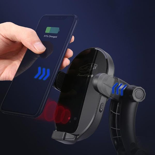 

cell phone mounts & holders d57f wireless 15w fast charging magnetic induction charger mobile mount holder stand for electronics parts wire