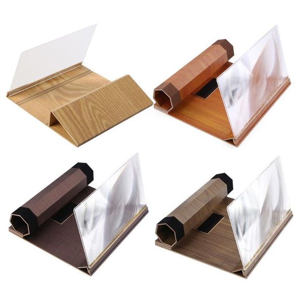 

14inch 12 inch 9 mobile phone video screen magnifier amplifying glass deskradiation-proof hd wood bracket holder mount cell mounts & hol