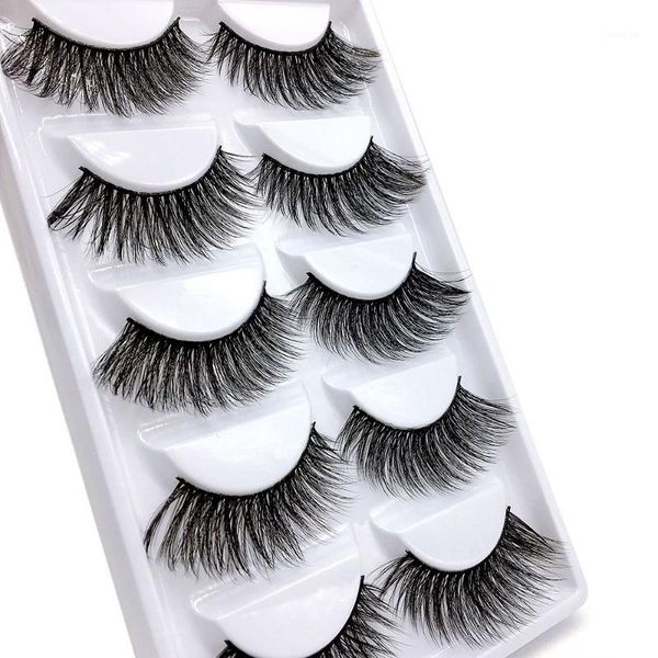 

pairs eyelashes 3d mink lashes natural long 1 box 1cm-1.5cm false full strip lashes1