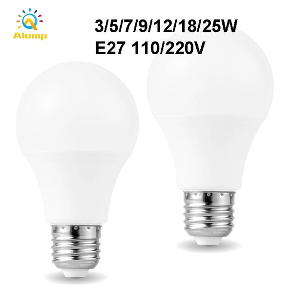 LED Ampuller E27 5 W 7 W 9 W 12 W 15 W 18 W 25 W Akkor Ampul Lampada Işık Kapalı Dış Mekan Aydınlatma Için 110 V 220 V Bombilla Spot