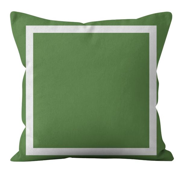 

pillow case green geometric pillowcase nordic minimalist short plush throw for sofa living room decoration cushion cover