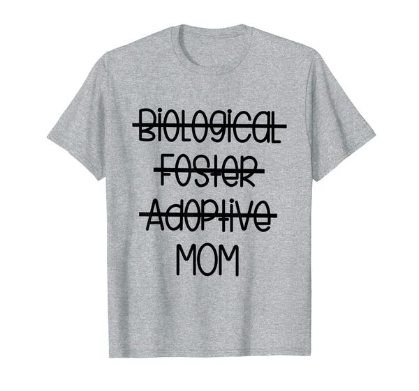 

biological foster adoptive mom tshirt shirt, White;black