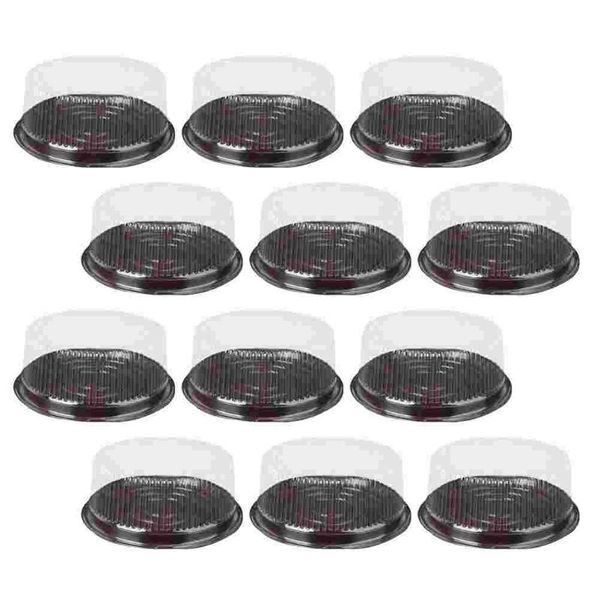 

gift wrap 30pcs transparent cake boxes cupcake muffin holders cases (coffee)