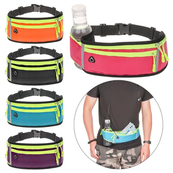 

waist bags fashion running sports bag waterproof belt gym phone case women hold water cycling run portable kettle holder