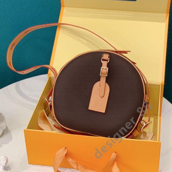 

7a quality luxurys designers bags m43514 petite chapeau boite mm pm handbag purse original cowhide trim canvas hatbox designer shoulder bag