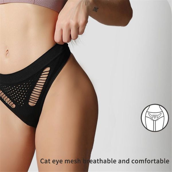 

women elasticity underwear temptation middle-waist g string underpant hollow out lingerie panties gym clothing, White;black