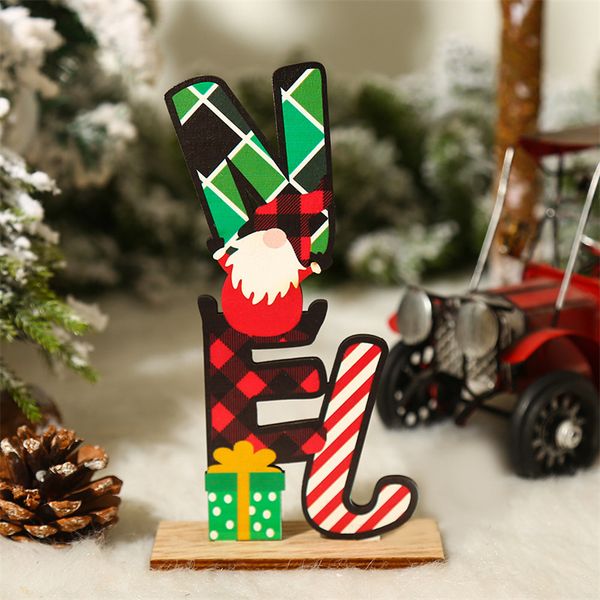 

christmas decoration creative english letters diy ornaments living room coffee table home scene layout props