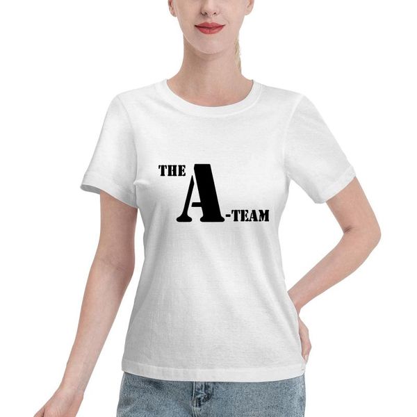 

women's t-shirt the a team harajuku t shirt punk cartoon short sleeve o-neck women drop summer loose oversize street ladies 2021, White