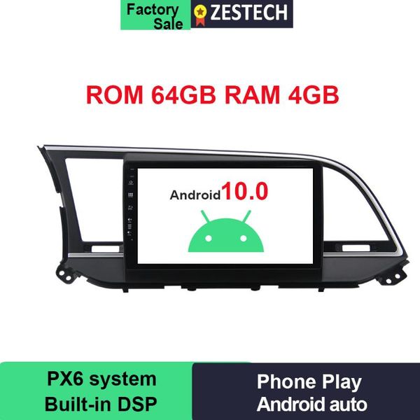 

player px6 64gb android10.0 ips+2.5d radio car dvd for elantra 2021 201 head unit gps multimedia