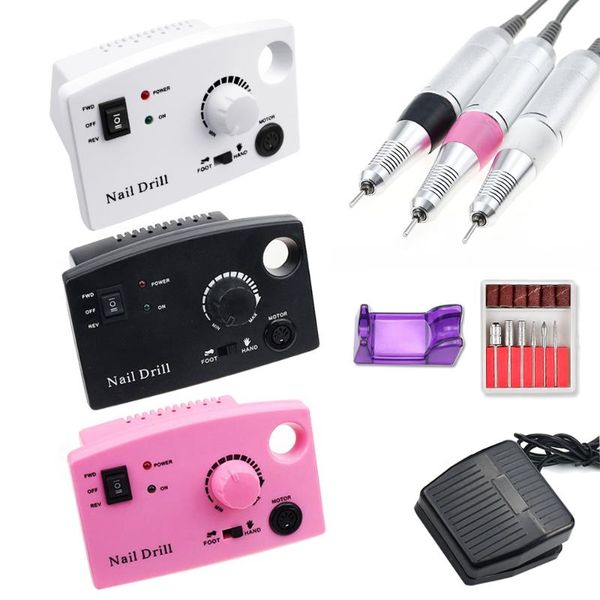 

nail drill & accessories 35000rpm 20w electric manicure machine pedicure accessory with milling cutter file tool