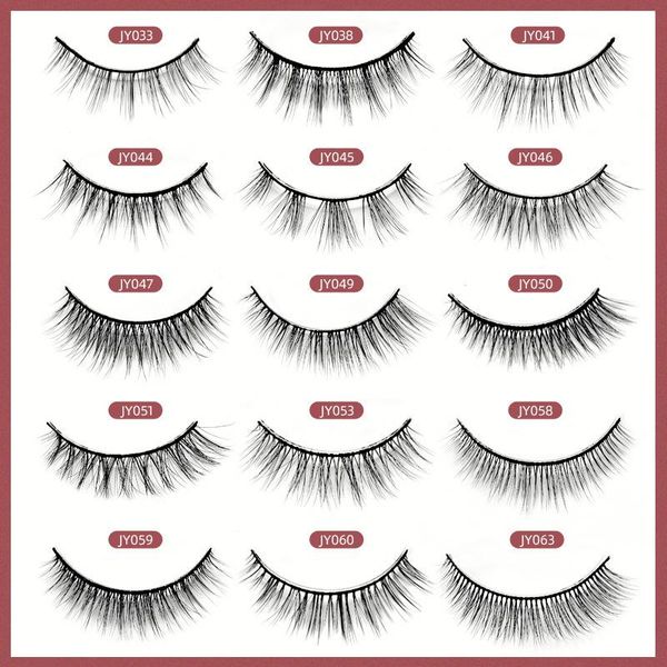 

false eyelashes vegan medium cat eye faux mink lashes full volume reusable up to 20 times - 1 pair