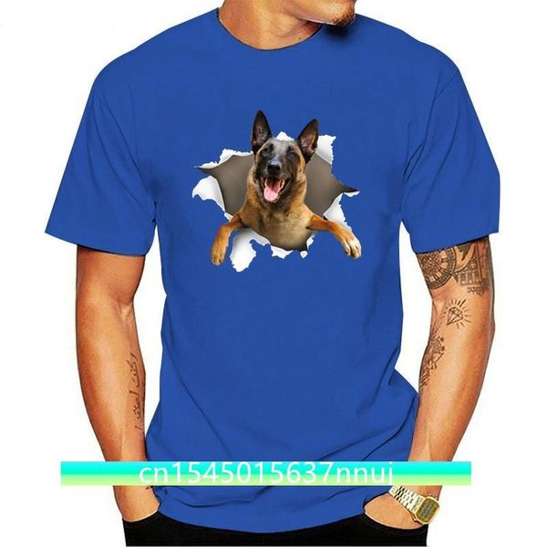 

men's t-shirts men t shirt belgian malinois torn women t-shirt, White;black