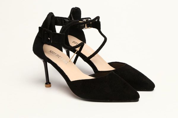 

dress shoes women pointed toe silver comfortable high heel pumps lady cute sweet golden wedding, Black