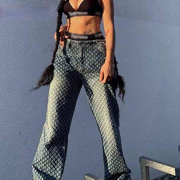 

y2k old jeans, ripped jeans high waist, blue, hip style, retro, 90s street clothes, fall