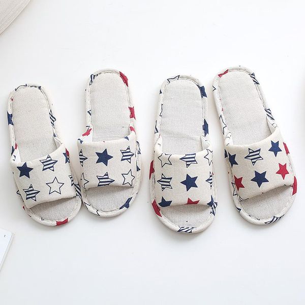 

slippers fashion summer indoor breathable casual shoes woman 1cm slides ladies home star flower women sandals, Black